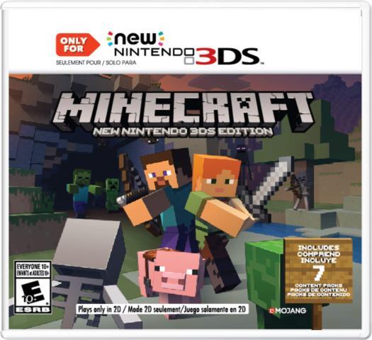 Minecraft new nintendo 3ds edition