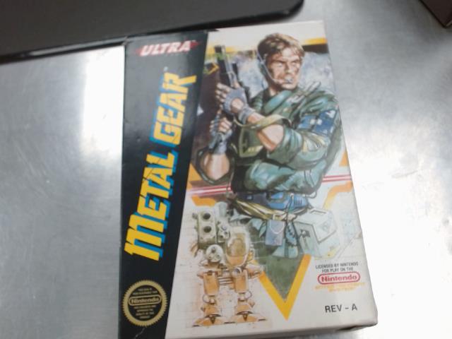 Metal gear nes box only