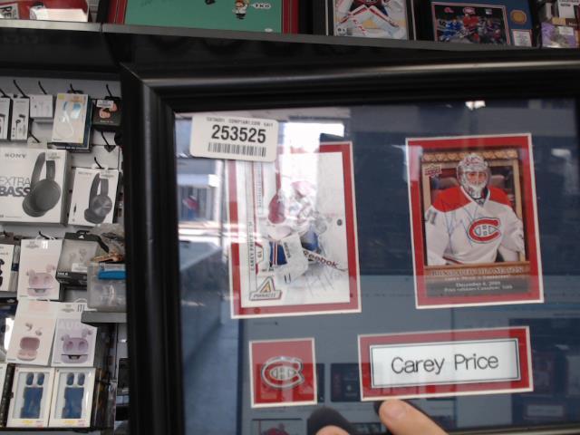 Cadre carey price avec 2 cartes