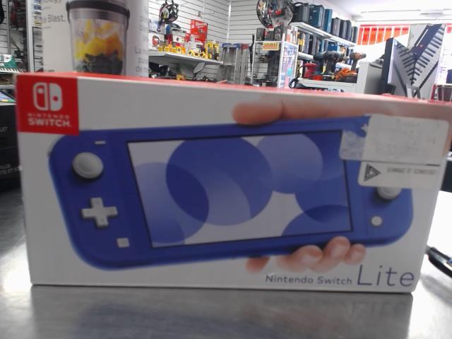 Nintendo switch lite blue + fils in box