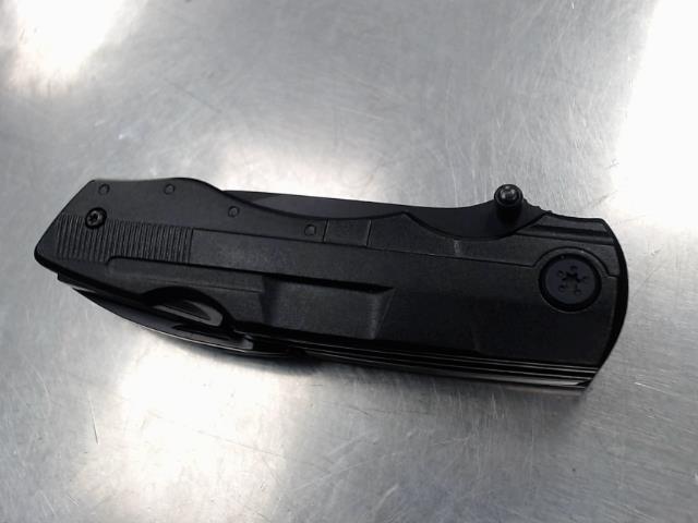 Black folding knife