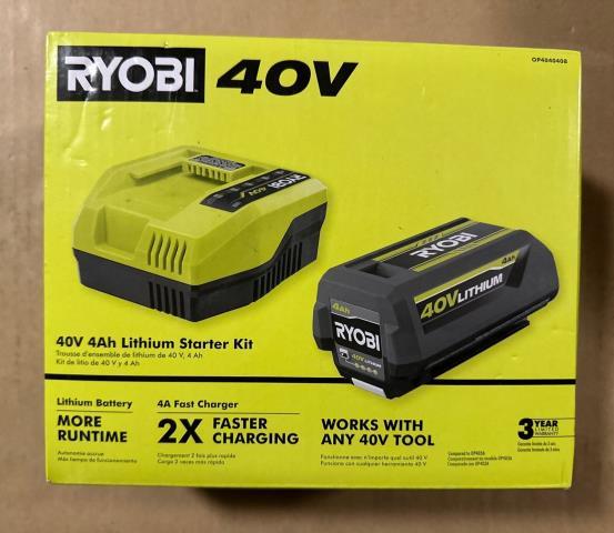 Ryobi 40v chargeur et battery new