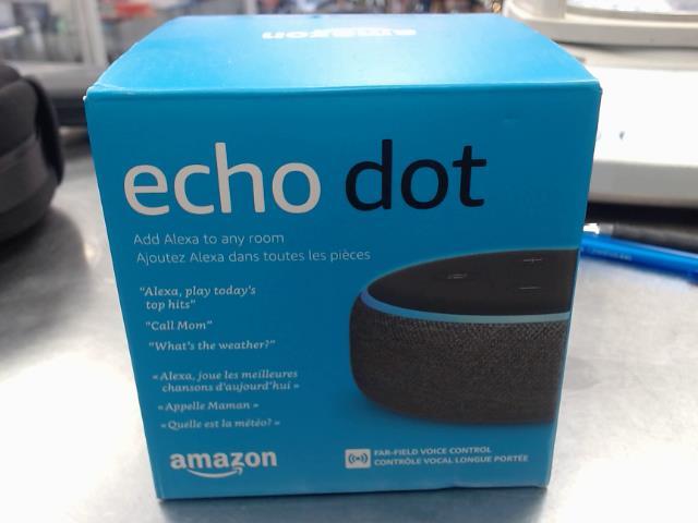 Amazon echo dot alexa in box