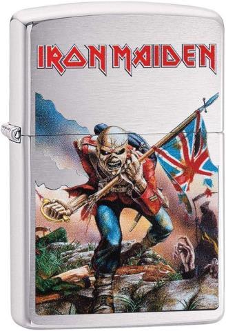 Iron maiden running to the hills zippo