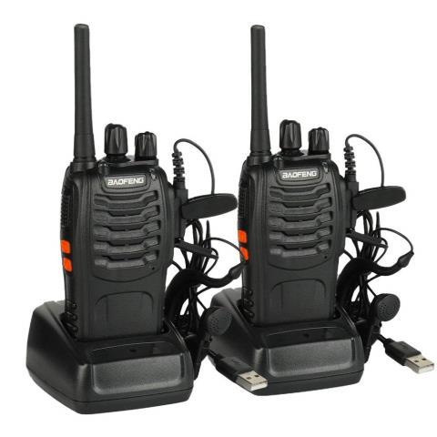 Walkie talkie avec chargeur