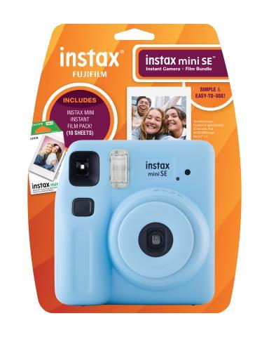 Instax mini se camera bundle blue