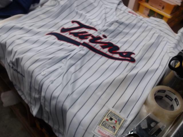 Twins jersey stained harman hillebrew