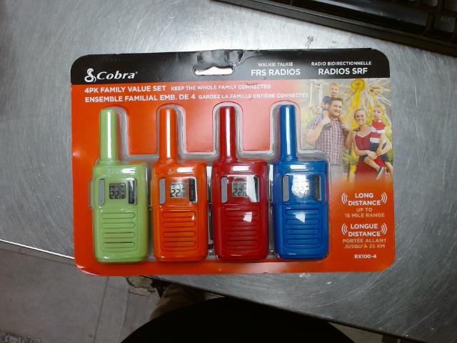 Walkie-talkie 4 pack