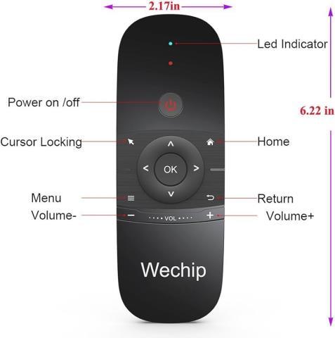 Wechip w1 remote keyboard mouse