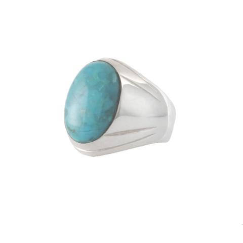 Bague en argent pierre turquoise