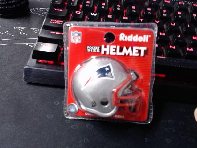 Pocket size helmets collectible patriots