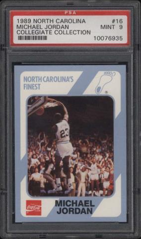 Michael jordan psa 9 mint charlotte coll