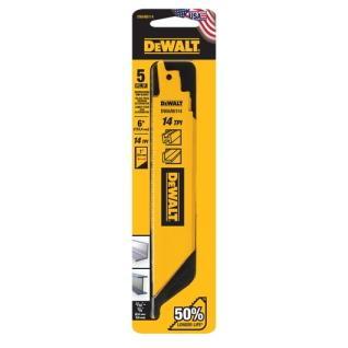 Dewalt lame pour sawzall 14tpi 4p