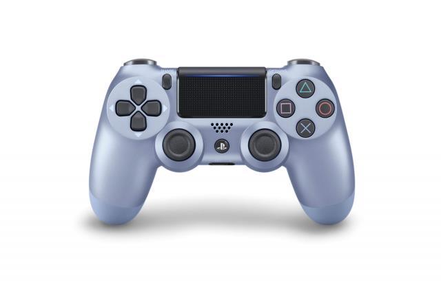 Manette de ps4 neuf bleu argenter