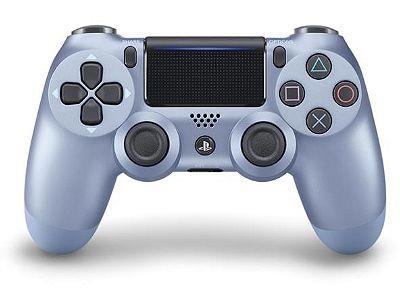 Manette replique de ps4 bleu argenter