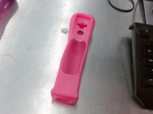 Case silicone for wii pink