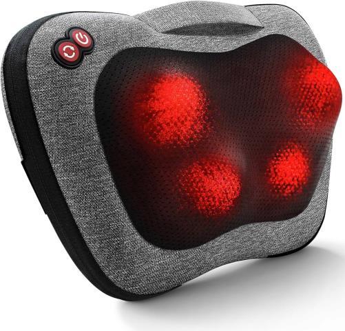 Massage pillow with heat