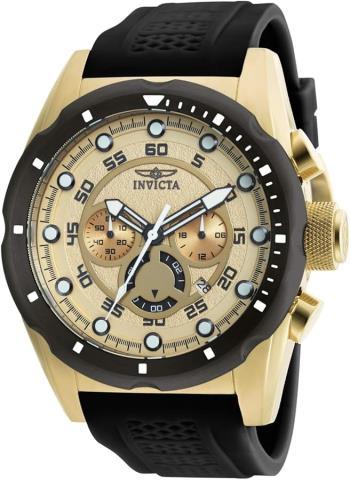 Montre invicta dore homme marche