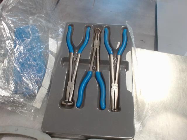 3 pcs long reach grip pliers blue point