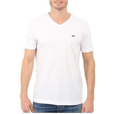 T shirt v neck lacoste blanc size 4 (m)