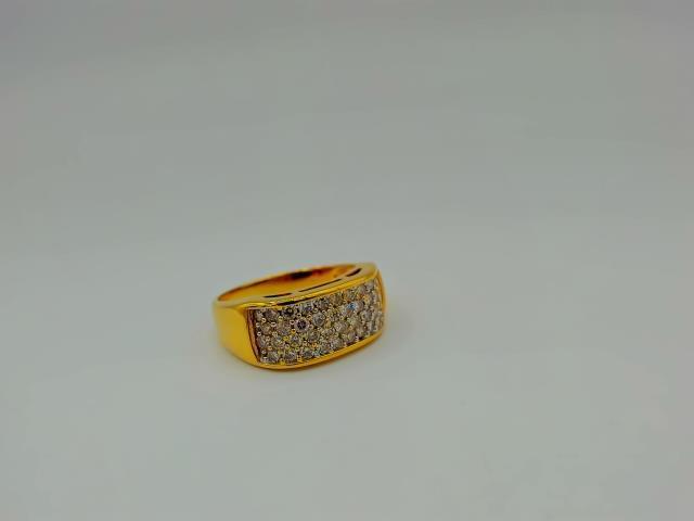 BAGUE AVEC DIAMANTS EN OR 14KT