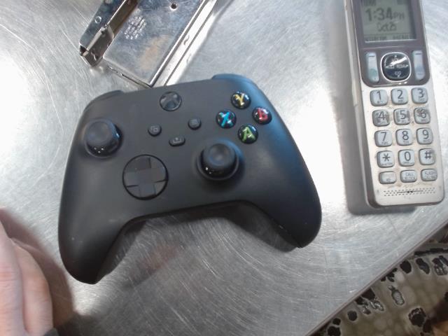 Manette xbox noir ss bat+ss cap