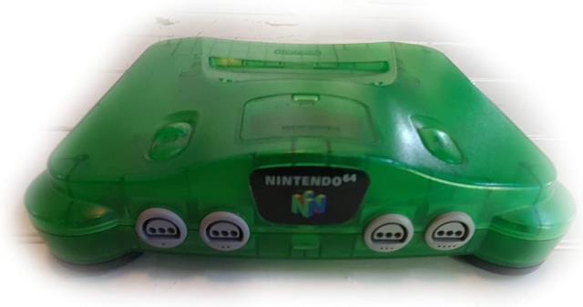 Nintendo 64 jungle green + manetteacc