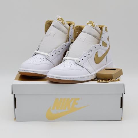 Jordan 1 retro high og mettalic gold 7.5