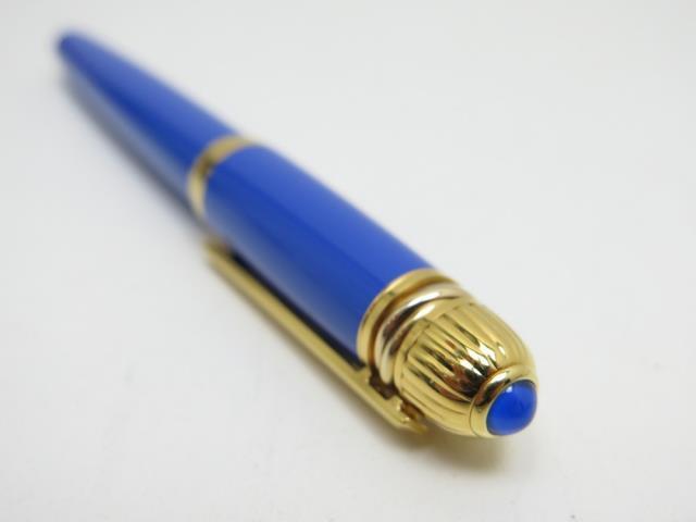 Stylo plume cartier pasha bleu 18kt