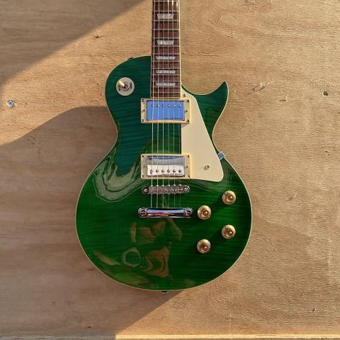 Guitare electrique verte