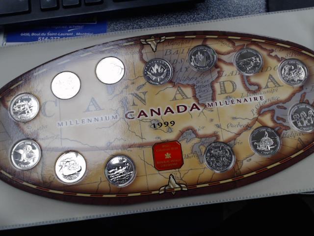 Canada 1999 millennium oval 13 coin