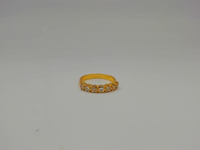 BAGUE EN OR 14KT AVEC DIAM 