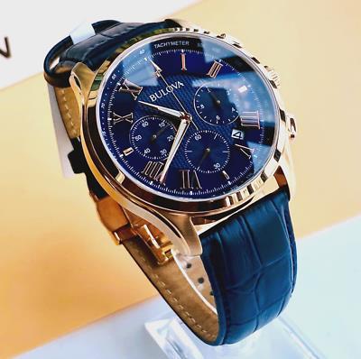 Montre bulova cadran bleu