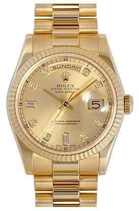 Replique de rolex plaquer gold