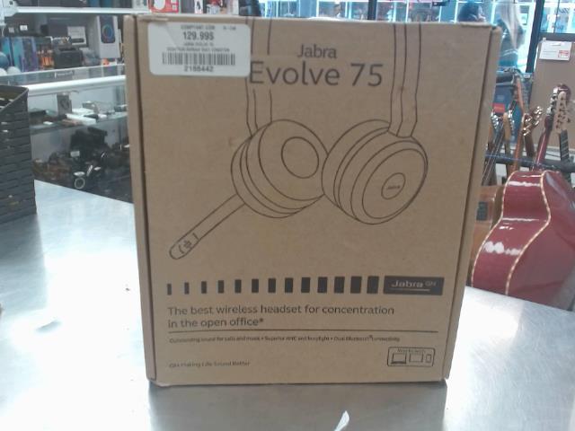 couteur bluetooth jabra evolve 75