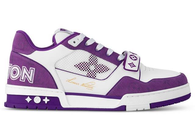 Trainer sneaker lv purple recu+boite