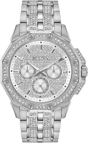 Bulova stainless et pierres