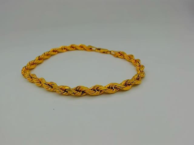 BRACELET TORSADE EN OR 14KT