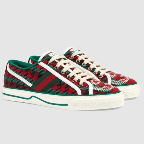 Shoes tennis 1977 wool web houndstooth