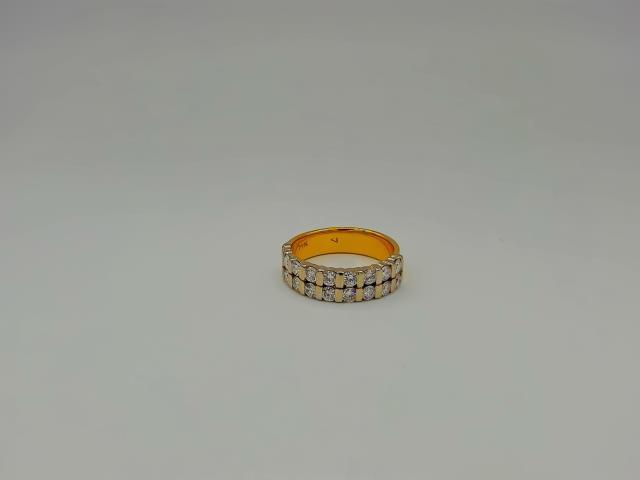 BAGUE EN OR 14KT AVEC DIAM 