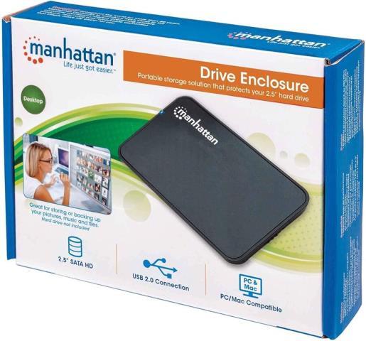 Drive enclosure for external hard drives