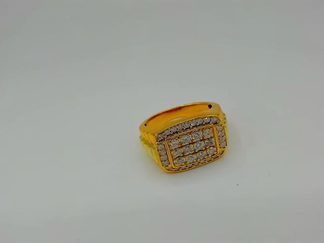 BAGUE EN OR 10KTAVEC DIAM 