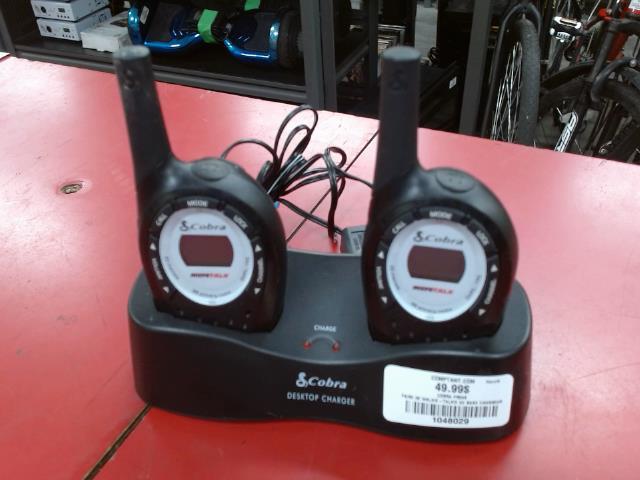 Paire de walkie-talkie av base chargeur