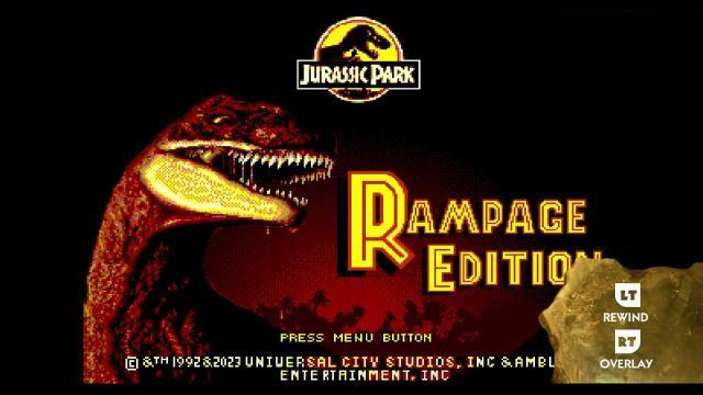 Jurassic park rampage dition sega genesi