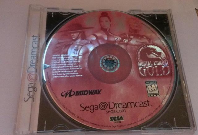 Cd mortal kombat gold sega dreamcast