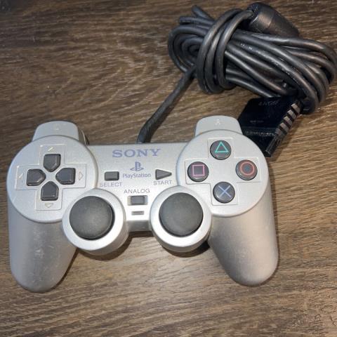 Manette  fil grise ps2