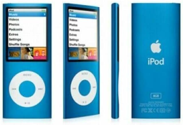 Ipod pour musique bleu