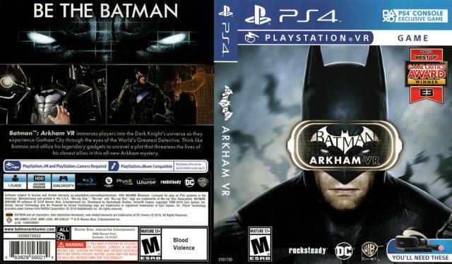 Ps4 batman arkham vr