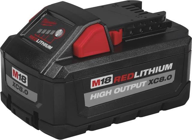 Red lithium m18 high ouput xc8.0 baterie