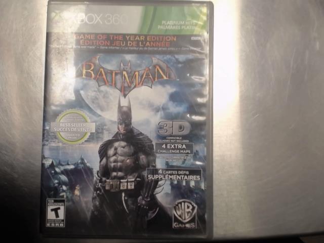 Jeux batman arkham asylum